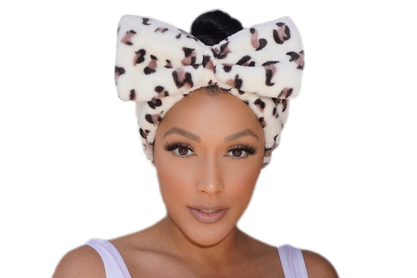 extra large headband, luxurious headband, super plush headband, cosmetic headband, luxury headband