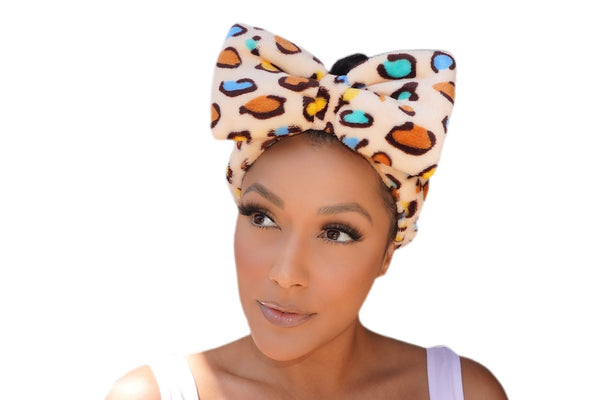 extra large headband, luxurious headband, super plush headband, cosmetic headband, luxury headband