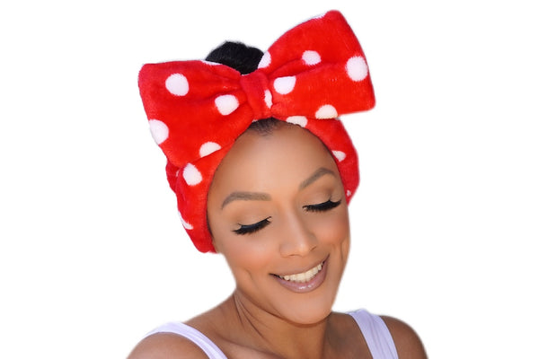 extra large headband, luxurious headband, super plush headband, cosmetic headband, luxury headband