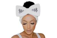 extra large headband, luxurious headband, super plush headband, cosmetic headband, luxury headband